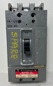 Westinghouse HF2090 90A AB De-Ion 2 Pole Circuit Breaker Mark 75 2P HF 90 Amp (EM4904-1)