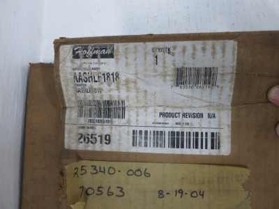 NEW Hoffman AASHLF1818 Steel Folding Shelf Type 4, 12 150lb 18" x 18" (DW6191-4)