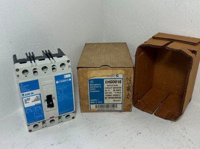 Image of NEW Westinghouse EHD3010 10A Circuit Breaker Glossy Blue 480 VAC 3P 10 Amp NIB