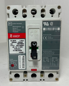 Cutler Hammer HMCP030H1 30A Circuit Breaker Glossy 480/600V 3 Pole HMCP 30 Amp (EM5098-1)