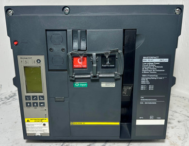 Square D NW16H1 1600A MasterPact LSI Circuit Breaker w/ 1200 Amp Trip S163A flaw (EM5126-3)