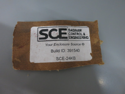 NEW SCE-24KB Industrial Keyboard Panel Enclosure Type 4 12 Saginaw (DW6317-1)