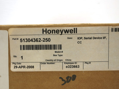 NEW Honeywell 51304362-250 IOP Serial Device I/F PLC Module Board Interface SDI (DW6325-1)