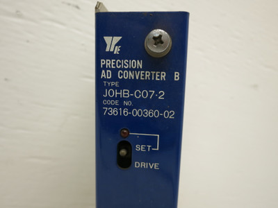 Yaskawa JOHB-C07.2 Precision AD Converter AC Drive 73616-00360-02 J0HB-C07-2 (DW6384-1)