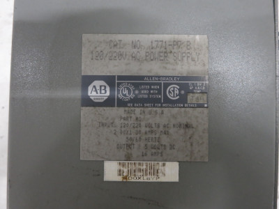 Allen Bradley 1771-P7 Ser B 120/220V Power Supply PLC Module 1771P7B (DW6461-2)