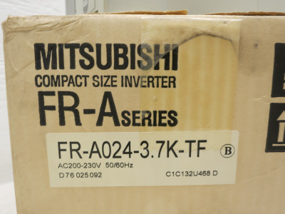 NEW Mitsubishi Freqrol FR-A024-3.7K-TF 5 HP 230V AC VS Drive Inverter FR-A 17.5A (DW6491-1)