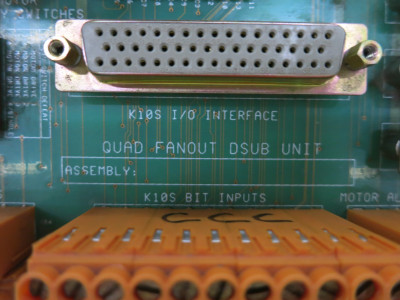 K-Tron 9184-601630 Rev C Quad Fanout DSUB Unit Board 9184601630 Weidmuller KTron (DW6510-3)