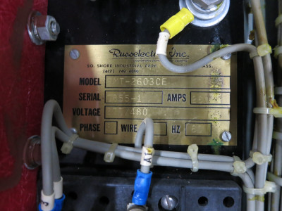 Russelectric RMT-2603CE 260A 480/277V Automatic Transfer Switch 3PH 4W ATS 480V (DW6511-1)