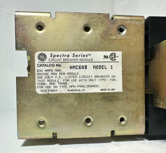 GE AMC6QB 200A Spectra Twin Circuit Breaker Module TQB THQB 6 Pole 240V 200 Amp (EM5227-2)