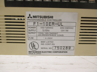 NEW Mitsubishi F1-10ER-UL Melsec NIB Programmable Controller F110ERUL NIB (AH0007-1)