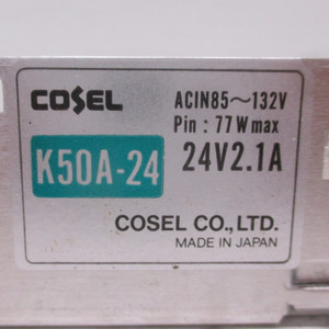 NEW Cosel K50A-24 Out: 5 VDC 10 A In: 85~132 VAC Power Supply PLC ELCO K50A24 NIB (AH0135-1)