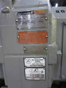 REBUILT Reliance 40 HP DC Motor 364AT 500V 1750/2100 RPM Type TR 67A 500 VDC (DW6689-1)