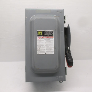 Square D HU3612AWK 30A 600V Non-Fusible Safety Switch Disconnect 30 Amp HU3612 (AH0220-1)