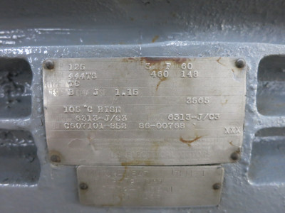 REBUILT US Electrical 125 HP AC Motor 460V 3565 RPM 444TS 148A TC 460 VAC 444-TS (DW6771-1)