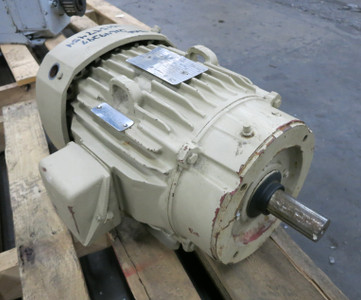 GE 10 HP AC Motor 460V 215TC TEFC 1765 RPM Type KS 21A 460 VAC Energy Saver X$D (DW6788-1)