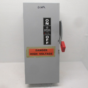 GE TH4323 100A 240V Heavy Duty Fusible Safety Switch Model 10 General Electric (AH0271-1)
