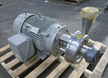 Image of Siemens 40 HP AC Motor 460V 3535 RPM SD100 IEE Alfa Laval LKH-60 Blower Pump
