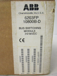 ABB Taylor 6203FP10800B-D Bus Switching Module 6203FP10800BD NEW NIB (EBI0121-3)