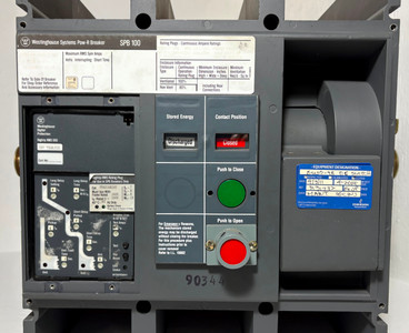 Westinghouse SPB 100 1600A SPBR316D56 LSIG Pow-R Breaker w/ 1600 Amp Plug Ground (EM5344-1)