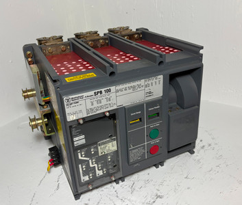 Image of Westinghouse SPB 100 SPBR34D56 400A Pow-R LSIG Breaker w 400 Amp Plug Aux Ground