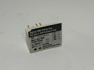 Cutler Hammer PD6S04A020 200A Digitrip RMS Rating Plug SPB Circuit Breaker 200 (EM5359-1)