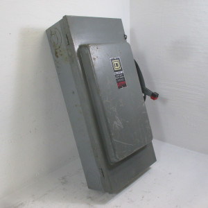 Image of Square D H-364 200A 600V Fusible Safety Switch Disconnect H364 200 Amp E1