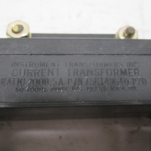 IT 75C149640-20 Current Transformer 2000:5 Ratio CT 50-400HZ 10KV 600V (AH0402-3)