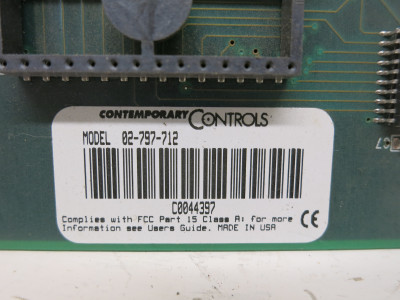 Contemporary Controls 02-797-712 CCSI PCA66 ARCNET ISA NIM PC Board PCB872900-00 (DW6902-1)