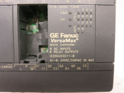 GE Fanuc IC200UEX011-B VersaMax Micro Controller Module PLC I/O Input Output (DW6946-1)