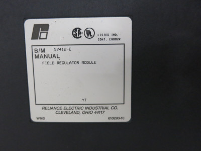 Reliance Electric 57412-E Field Regulator Module PLC AutoMax RE 57412E (DW6984-1)