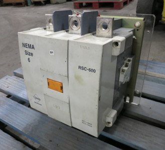 Benshaw RSC-600 Size 6 Magnetic Contactor 660 Amp 3PH 400 HP 120V Coil 660A Sz6 (DW7025-1)