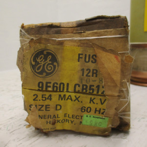 NEW GE 9F60LCB512 Motor Starter Fuse Type EJ-2D 12R Size D 2.54 Max KV 60 HZ NIB (AH0495-3)