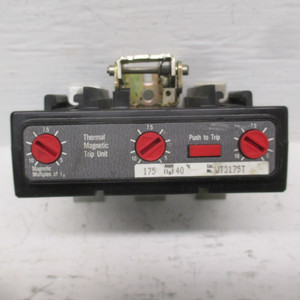 Cutler Hammer JT3175T 175A Thermal Magnetic Circuit Breaker Trip Unit CH 175 Amp (AH0540-1)