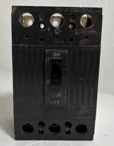 GE THQD32125 125A Circuit Breaker Type THQD 3 Pole 240V 125 Amp General Electric (EM5441-1)