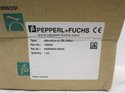 NEW Pepperl Fuchs VBA-2E2A-G2-ZEJ/XE2J AS-i Actuator Sensor + U-G3FF Base 192523 (DW7106-3)