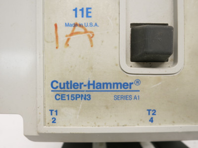 Eaton CE15PN3 Size 4+ IEC AC Motor Contactor 120V Coil 170A 125 HP @ 460V Ser A1 (DW7109-1)