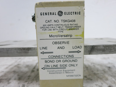 GE TSKG408 800A Ground Fault Neutral Transformer for MicroVersatrip 800 Amp (DW7113-2)