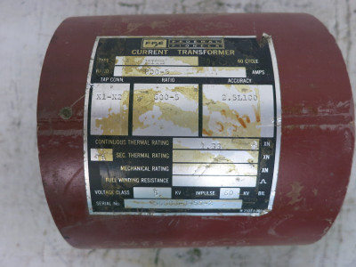 FPE MITB Current Transformer 5 kV Ratio 600:5A CT 600:5 Amp 5kV 600-5 (DW7288-1)