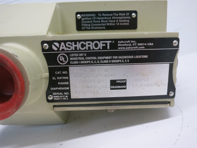 NEW Ashcroft PPAN7JV25-XFP Pressure Switch P-Series Explosion Proof PPAN7 Viton (DW7289-1)