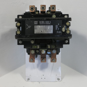 Square D 8536 SGO 1 Size 5 Motor Contactor 480V Coil 200HP 600V 8536SG01 Ser A (AH0611-1)