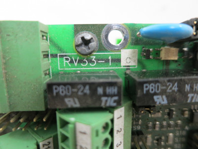 GE RV33-1 Rev C VS Drive Control Regulation Board w ISBUS-S AV-300i Inverter I/O (DW7342-1)
