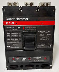 Cutler Hammer LSB360600E 600A Circuit Breaker w/ 600 Amp Trip Type LSE Eaton 3P (EM5532-1)