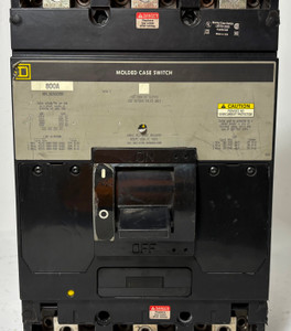 Square D MAL360008M 800A Molded Case Switch 480/600V 3 Pole Type MA 800 Amp (EM5568-1)