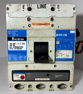 Westinghouse HLDB3600FT33W 600A Circuit Breaker w/ Aux & 600 Amp Plug HLDB 3P (EM5526-1)