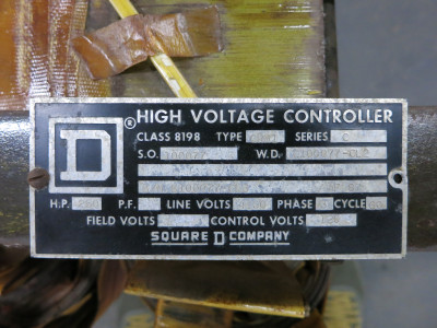 Square D 8198 250 HP 4160V Motor Starting Autotransformer Controller Type CRN1 (DW7471-2)