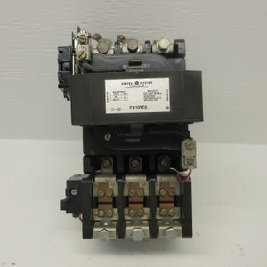 GE CR105E0 Size 3 Motor Starter 600VAC 90A 120V Coil 50HP CR105EO 600V 90 Amp 3P (AH0676-1)