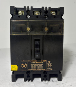Westinghouse FB3030S 30A VisABreaker Circuit Breaker 3P 600V FB3030 30 Amp (EM5614-7)