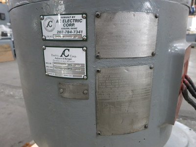 REBUILT GE 50 HP Vertical AC Motor 230/460V 1770 RPM A365UP Frame TriClad (DW7493-1)