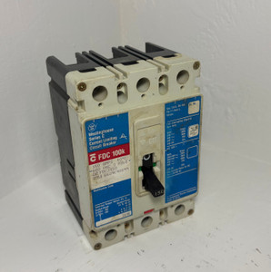 Westinghouse FDC3150 150A Circuit Breaker FDC3150L FDC 100k 600V 3 Pole 150 Amp (EM5640-1)