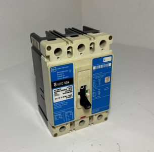 Cutler-Hammer HFD3045 45A Circuit Breaker Glossy Blue 600V 3P HFD3045L 45 Amp (EM5655-1)